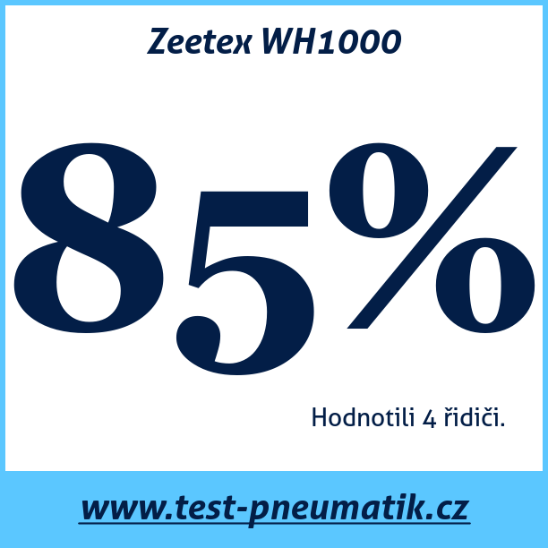 Test pneumatik Zeetex WH1000 215 55 R17 98V XL